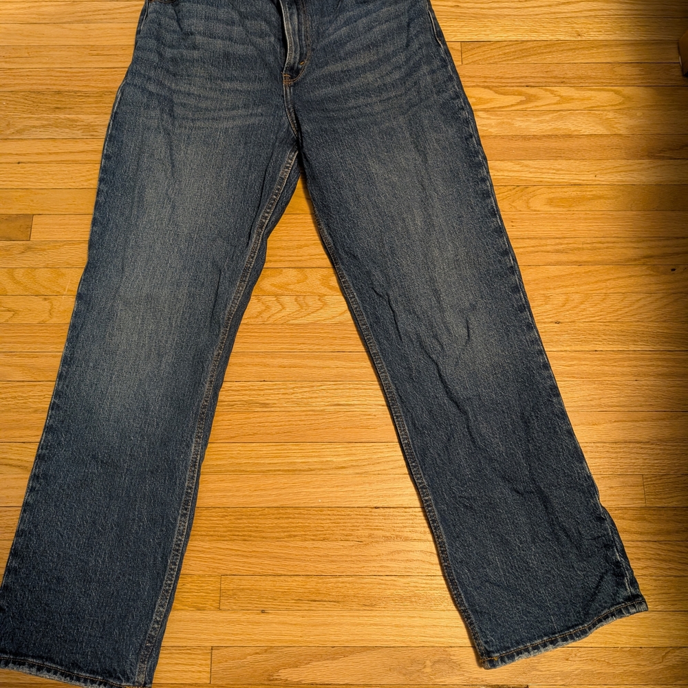 Abercrombie & Fitch 90s Ultra High Rise Dark Blue Jeans